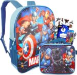 Ensemble Sac à dos de luxe de 16" Marvel Avengers pour enfants