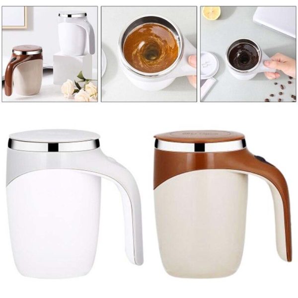 TASSE à Agitation Automatique De 380 Ml Café, Lait,Jus