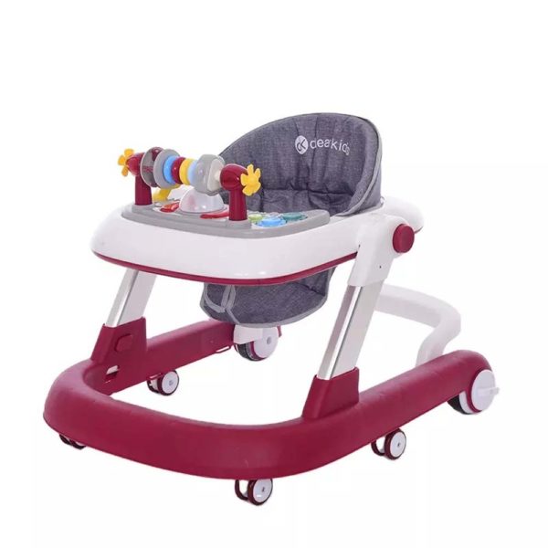 Trotteur bébé évolutif 3 en 1- rouge