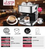 Machine à café semi-automatique professionnelle Machine à expresso en acier inoxydable – Image 2