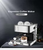 Machine à café semi-automatique professionnelle Machine à expresso en acier inoxydable – Image 5