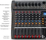 Table de mixage Professionnel 8 pistes/Bluetooth/USB – Image 4