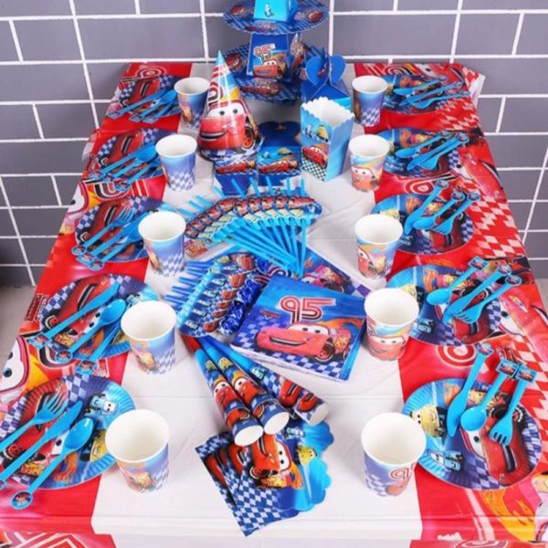 Kit de 82 Pièces d'Anniversaire - Cars 95