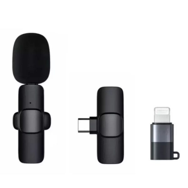 Micro Lavalier Sans fil avec adaptateur Iphone