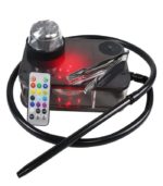 CHICHA ÉLECTRONIQUE AVEC LED NOIR