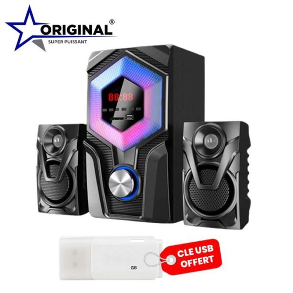 Original Super Power Haut-parleur Multimédia + Clé USB Offerte