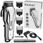 Kemei Tondeuse à Cheveux KM-1992 Rechargeable – Argent