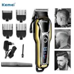 Kemei Tondeuse Electrique Rechargeable KM-1990 Cheveux Et Barbe
