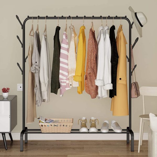 Présentoir à Vêtements, étagère à Chaussures,