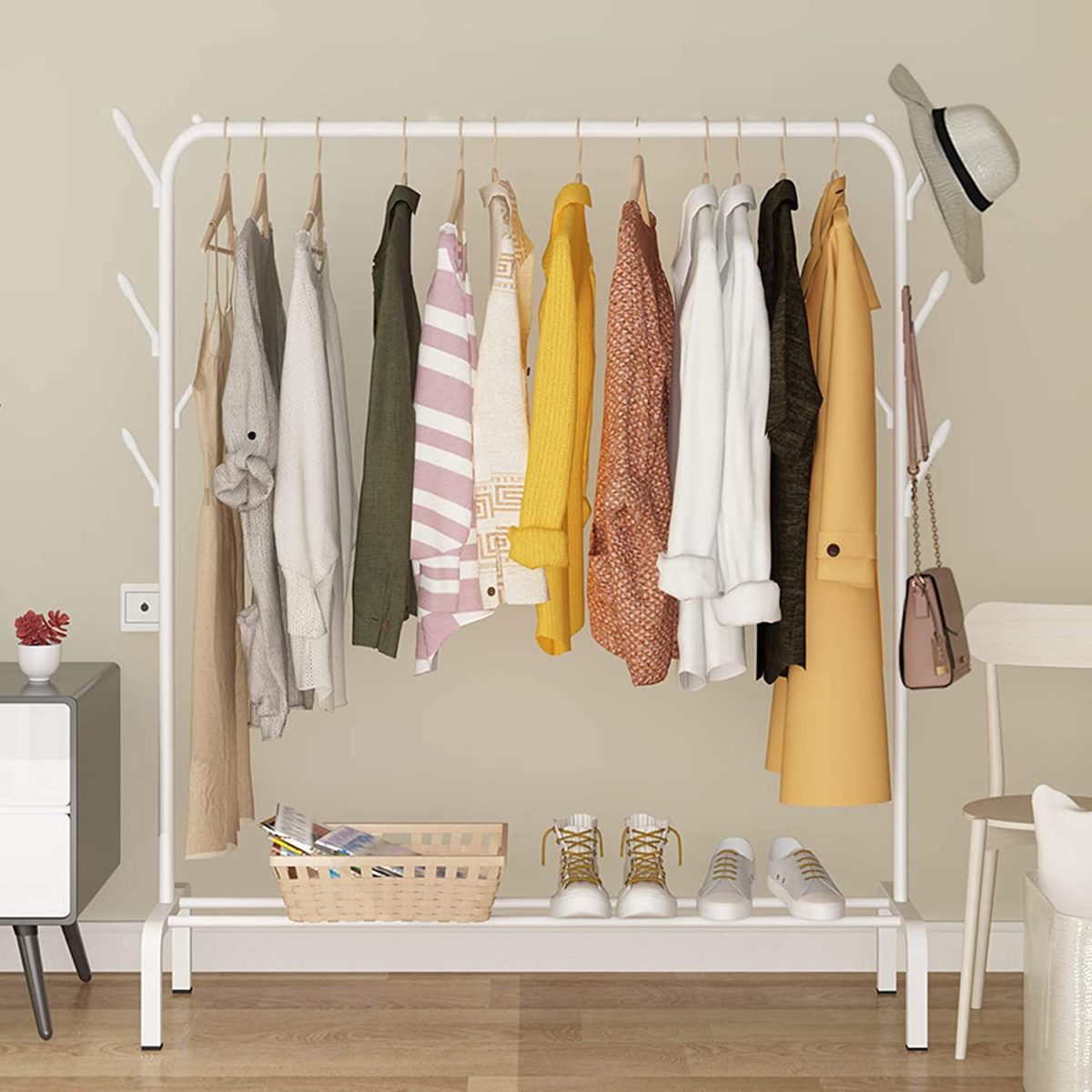 Présentoir à Vêtements, étagère à Chaussures, – Image 4