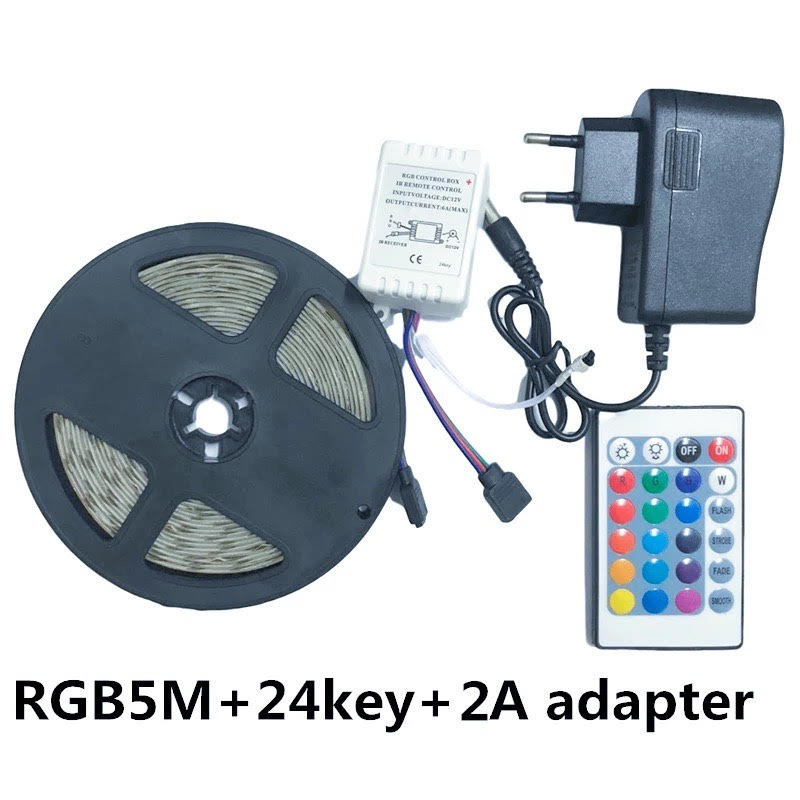 Bande Lumineuse LED Télécommandée Flexible - 5M – Image 7