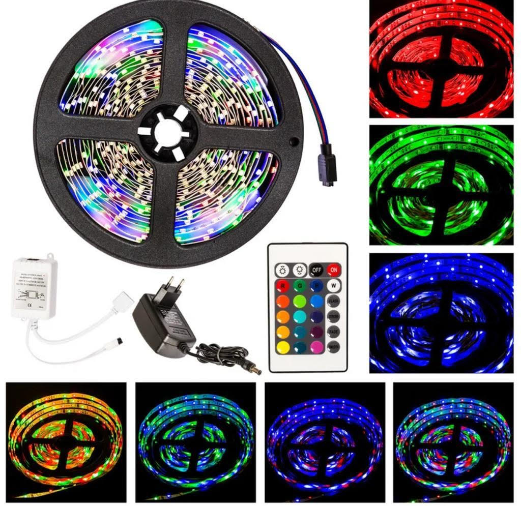 Bande Lumineuse LED Télécommandée Flexible - 5M