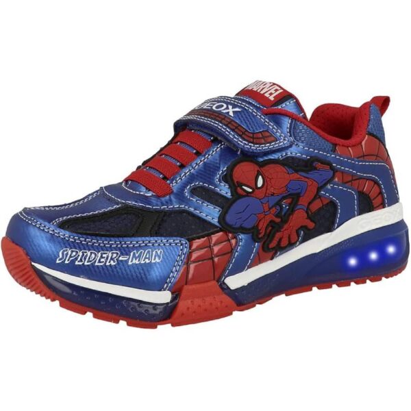 Baskets pour enfant Geox J Bayonyc Boy B - Bleu/Rouge