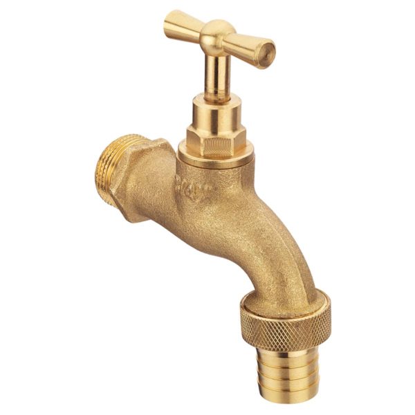 Robinet jardin jaune chichma 3/4'' buse 19 avec écrou laiton - sopal