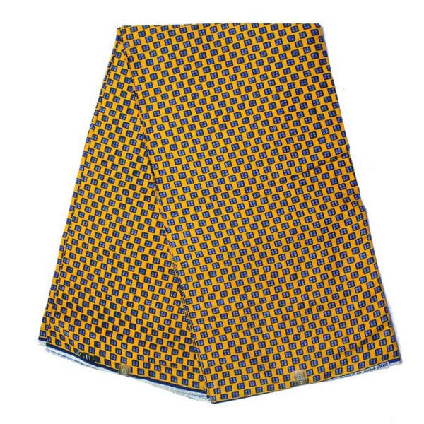 Complet Pagne Africain GTP WAX GHANA De De - 6 Yards - Jaune
