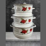 Lot de 3 soupières Avec Couvercle de Qualité