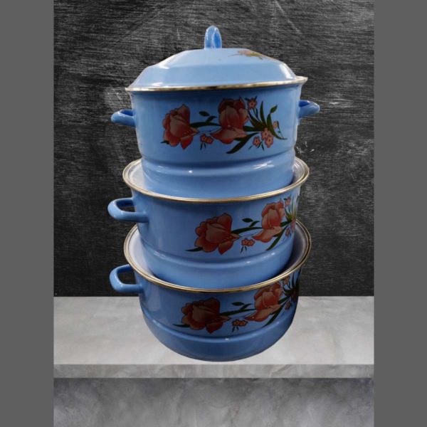 Lot de 3 soupières Avec Couvercle de Qualité