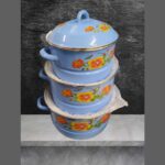 Lot de 3 soupières Avec Couvercle de Qualité