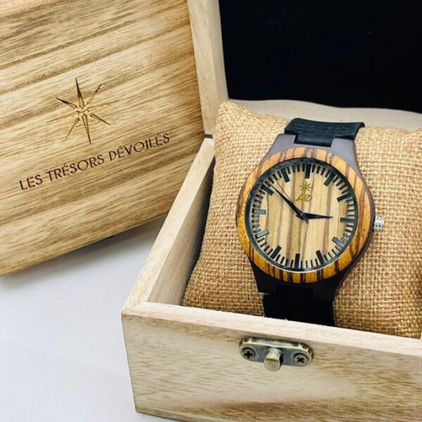 Montre à Cadran En Bois LTD + Coffret Offert