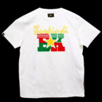 T-shirt Burkindi motif Afrique Bogolan à col rond - Blanc