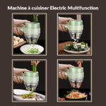 Mini Hachoir électrique à légumes sans fil  2 en 1 – Image 12