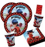 Kit de 56pièces d'anniversaire Miraculous - 6 Enfants – Image 5