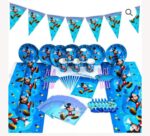 Kit 56 pièces d'anniversaire Mickey - 6 Enfants