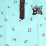 Polo enfant Burkindi avec motif  - Vert/Noir – Image 3