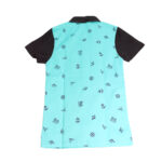 Polo enfant Burkindi avec motif  - Vert/Noir – Image 2