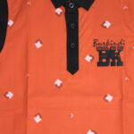 Polo enfant Burkindi avec motif  - Marron/Noir – Image 3