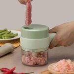 Mini Hachoir électrique à légumes sans fil  2 en 1 – Image 3