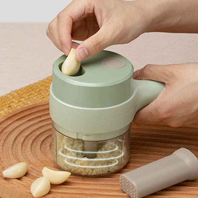 Mini Hachoir électrique à légumes sans fil 2 en 1 – Image 2