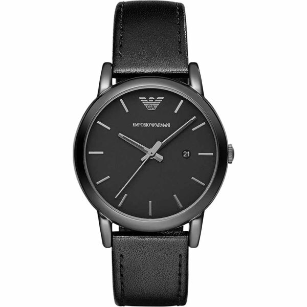 Montre Emporio Armani pour hommes avec mouvement à quartz - Noir