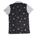 Polo enfant Burkindi avec motif  - Blanc/Noir – Image 2