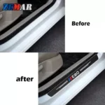 4pcs Autocollant de protection de seuil de porte de voiture - KIA – Image 7