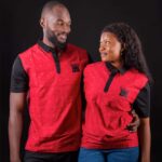 Polo Adulte Burkindi avec motif  - Rouge/Noir – Image 2