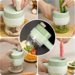 Mini Hachoir électrique à légumes sans fil  2 en 1 – Image 4