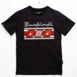 T-shirt Burkindi motif Luili Pendé à col rond - Noir/Multicolore
