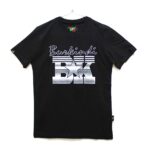 T-shirt Burkindi avec motif Burkindi Etoilé à col rond - Noir