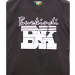 T-shirt Burkindi avec motif Burkindi Etoilé à col rond - Noir – Image 2