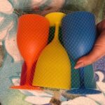 Lot de 6 coupes en plastique