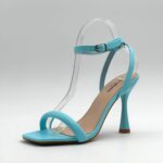Escarpins à talons à bride arrière - Bleu – Image 2