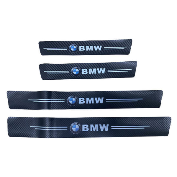 4pcs Autocollant de protection de seuil de porte de voiture -BMW