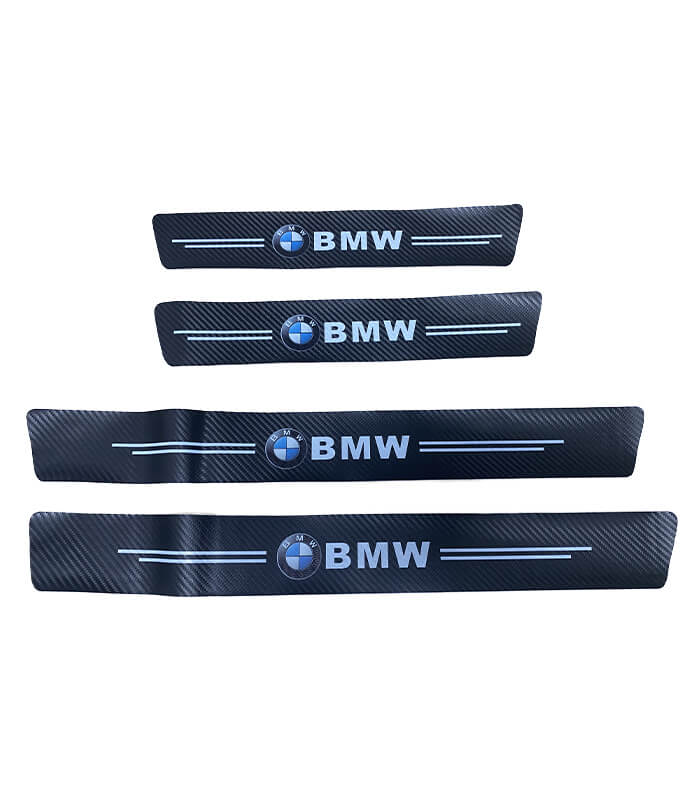 4pcs Autocollant de protection de seuil de porte de voiture -BMW