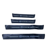 4pcs Autocollant de protection de seuil de porte de voiture