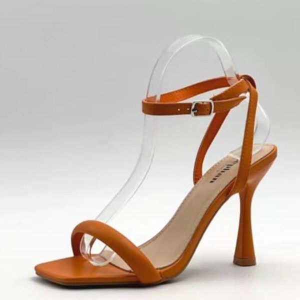 Escarpins à talons à bride arrière - Orange