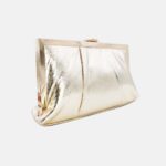 Pochette de soirée ou de mariage avec bandoulière - Doré