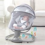 Berceau à balançoire électrique pour bébé multifonctionnelle – Image 2