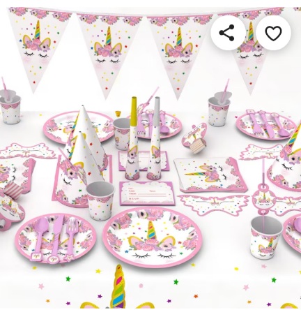 Kit de 82 pièces d'anniversaire - Licorne – Image 3