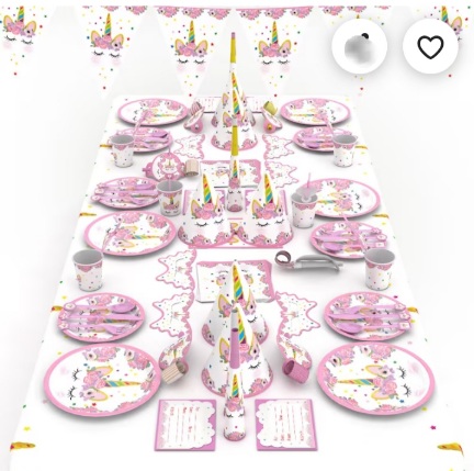 Kit de 82 pièces d'anniversaire - Licorne – Image 2